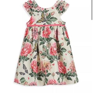 Pippa & Julie ruffle floral butterfly dress